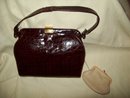 Vintage Reptile Handbag - Purse