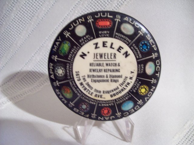 N. Zelen Jewel Pocket Mirror