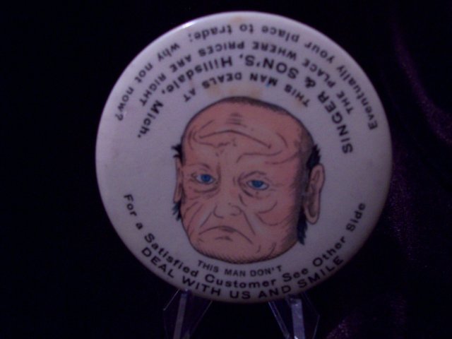 SINGER & SON'S Smile/Frown Face Pocket Mirror