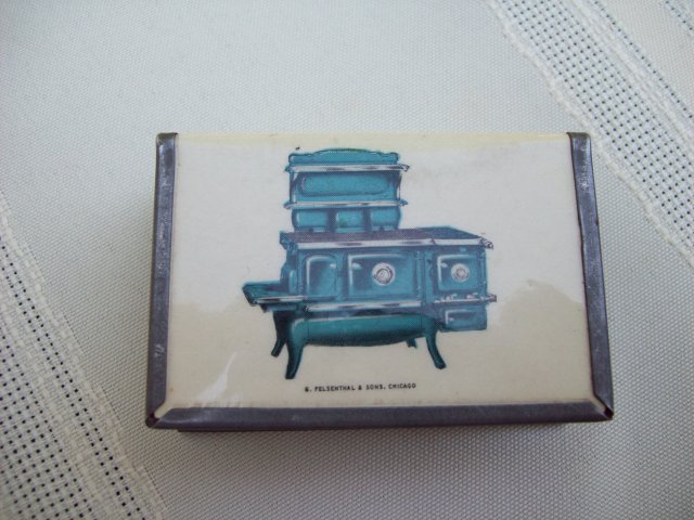 BUCKWALTER STOVE Match Box Holder - Match Safe