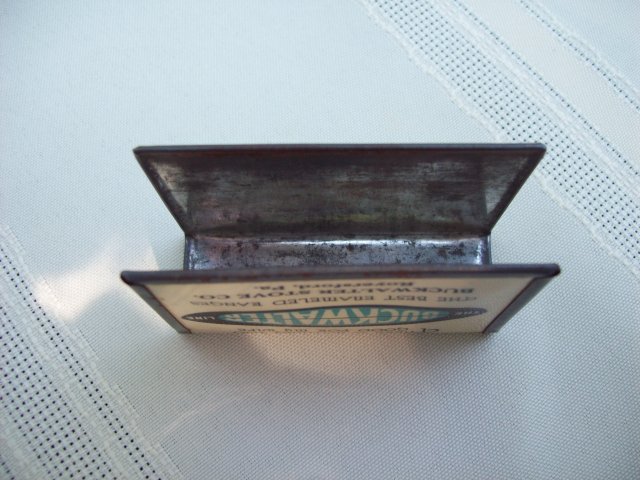 BUCKWALTER STOVE Match Box Holder - Match Safe