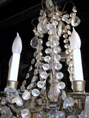 Antique Crystal Beaded Chandelier