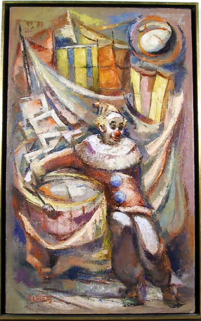 Alfieri Painting, Oil on Canvas, Clown
