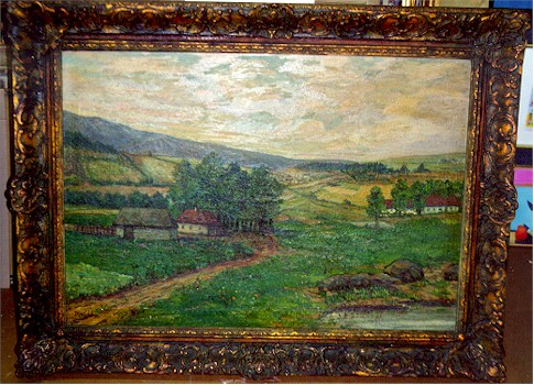 Dvorak, Oil Painting Landscape c 1940