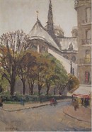 Graves, Notre Dame, Oil Painting