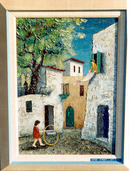 Zvi Livni, Safed Street, Israeli Painting