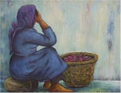 Zvi Livni Oil on Canvas Painting, 1973 Israeli