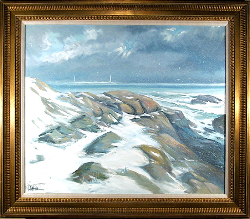 John Nesta, Seascape, Oil Painting