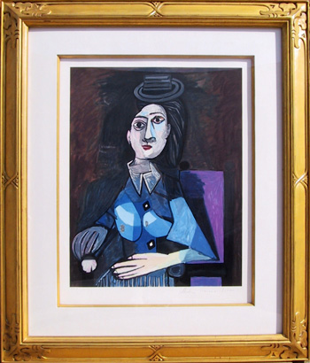 Pablo Picasso Lithograph, Femme Assise