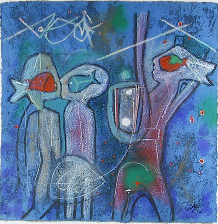 Roberto Matta, L'Oeuf de Verbe, Carborundum
