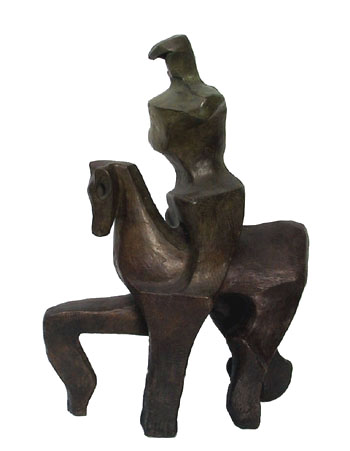 Amsel Bronze Sculpture, 1974, Man on Horse