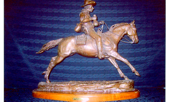 Jack Bryant, Bronze Sculpture, Cowboy