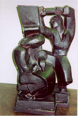 Robert Cronbach, Bronze Sculpture with Black