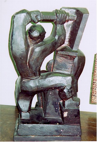 Robert Cronbach, Bronze Sculpture with Black