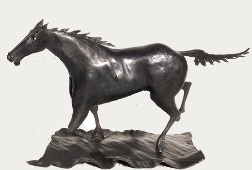 Bernhard Herr Steel Horse Sculpture