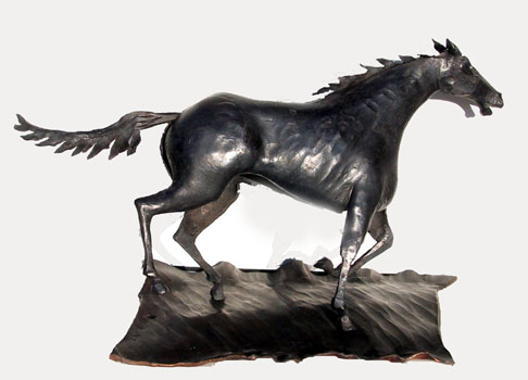 Bernhard Herr Steel Horse Sculpture