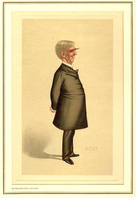 19th Century Spy Caricature, Oliver Wendell