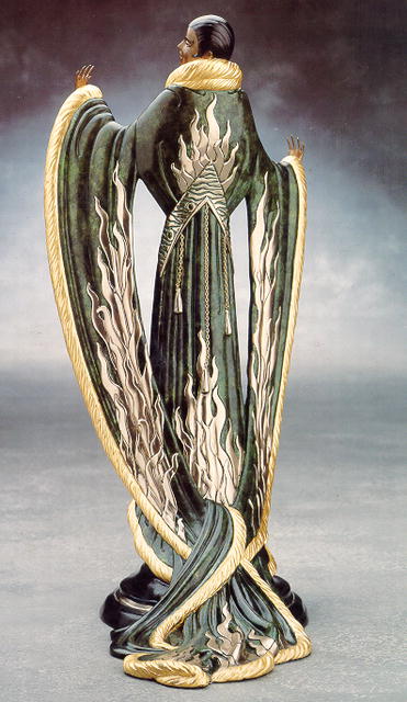 Erte Bronze Sculpture, Femme de Luxe, 1983