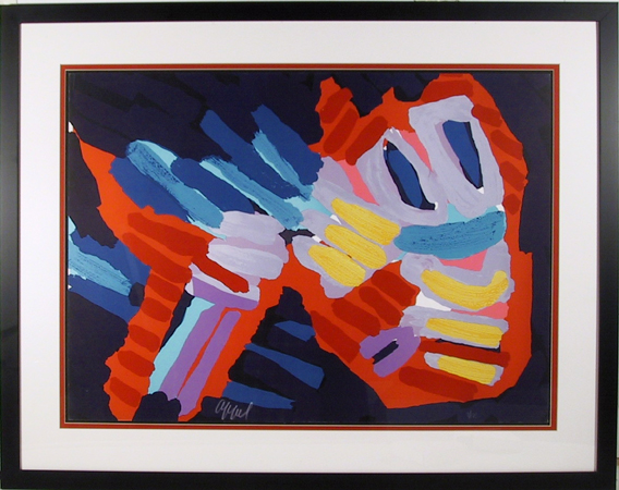 Karel Appel Signed Framed Lithograph