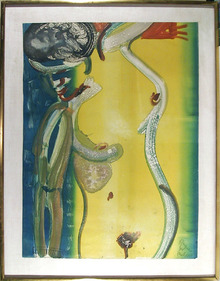 Romare Bearden, Unique Mono Print, Nude