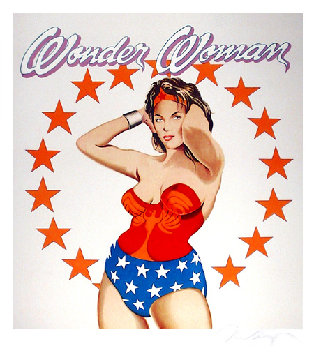 Mel Ramos Wonder Woman, Signed Lithograph