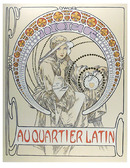 Alphonse Mucha, Lithograph, Au Quartier Latin