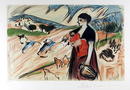 Pablo Picasso Lithograph, Paysanne et Enfant