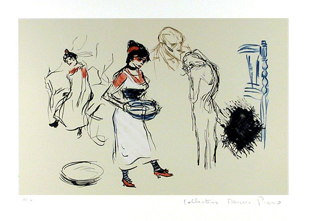 Pablo Picasso Lithograph, Etude de Personnages