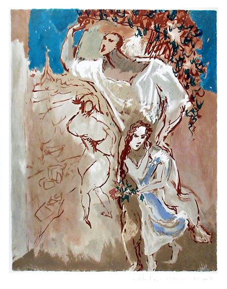 Pablo Picasso, Lithograph, Etude de Personnages