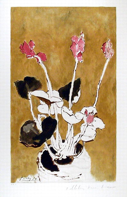 Pablo Picasso, Lithograph, Les Cyclamens