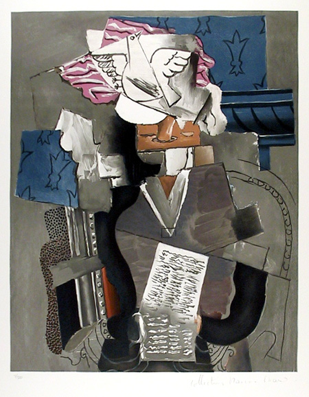 Pablo Picasso, Lithograph, Personnage et