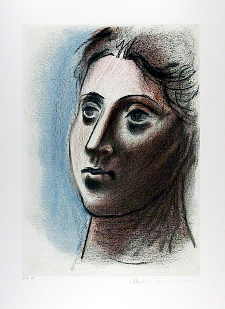 Pablo Picasso Lithograph, Portrait de Femme
