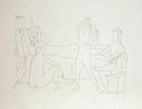 Pablo Picasso Lithograph, Quatre Nus au Harem