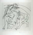 Pablo Picasso Lithograph, Taureau et Cheval