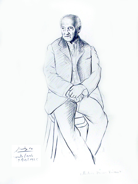 Pablo Picasso Lithograph, Portrait du Maitre