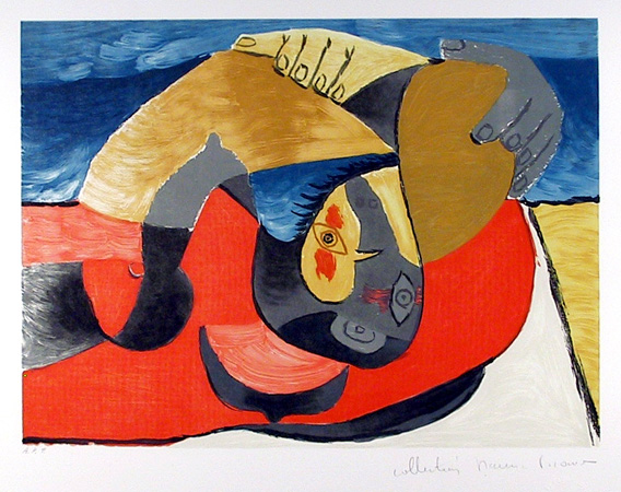 Pablo Picasso Lithograph, Femme Couchee