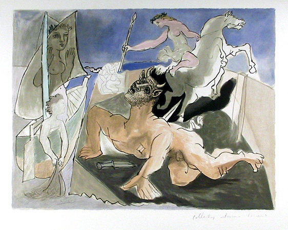 Pablo Picasso Lithograph, Composition
