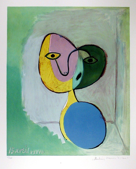 Pablo Picasso Lithograph, Figure