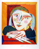 Pablo Picasso Lithograph, Femme Accoudee