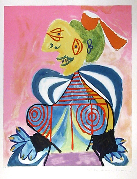 Pablo Picasso Lithograph, L'Alesienne