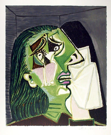 Pablo Picasso Lithograph, Femme au Mochoir