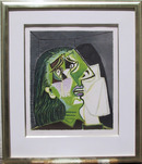 Pablo Picasso Lithograph, Femme au Mochoir
