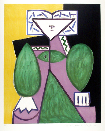 Pablo Picasso Lithograph, Femme en Vert et