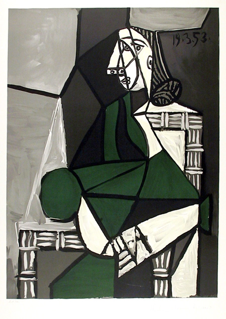 Pablo Picasso Lithograph, Portrait de Femme