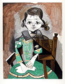 Pablo Picasso Lithograph, Petite fille a la
