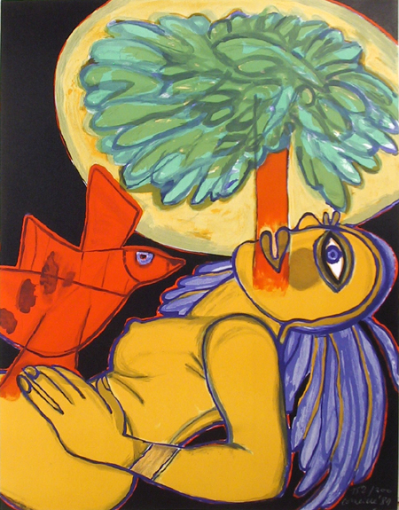 Corneille, Signed & Numbered Lithograph, Nude
