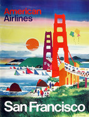 Dong Kingman, Travel Poster American Airlines