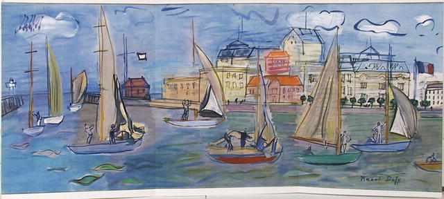 Raoul Dufy, Les Regates, Lithograph 1958