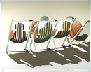 Hava Raucher, The Beach Group, Signed Serigraph