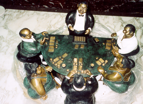 Bruno Luna, Blackjack, Mexican Bronze Sculpture